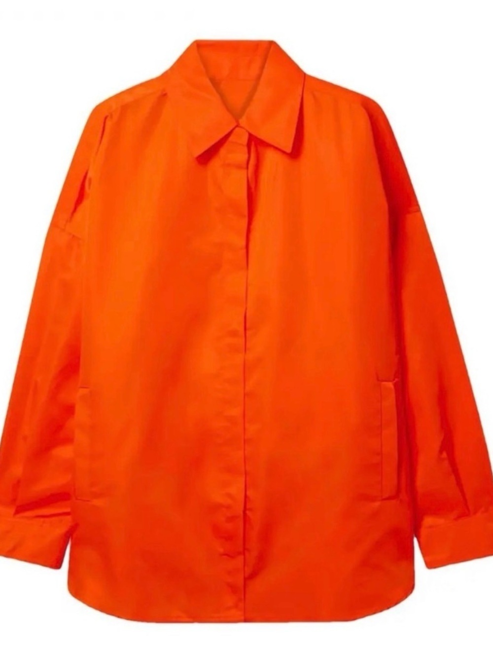 The Frankie Shop Perla Orange Shirt & Shorts Set | Matching Set